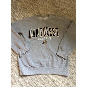oak forest bengals crewneck- large